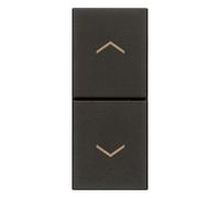Due pulsanti interbloccati Vimar 1P NO + 1P NO 10A 250V nero Nero