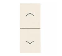 DUE PULSANTI INTERBLOCCATI NO+NO 10A COLORE CANAPA PER SERIE VIMAR LINEA