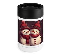 Due pupazzi di neve rossi può raffreddare 340 g isolato in acciaio inossidabile Cooler può coprire in acciaio inox supporto per bere regali per uomini donne compleanno Natale