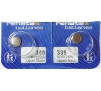 Due Renata - Pila a bottone all'ossido d'argento 335 Renata, 1,55 V, 5,5 mAh