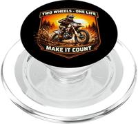 Due ruote One Life Make It Count Dirt Bike Rider Moto PopSockets PopGrip per MagSafe
