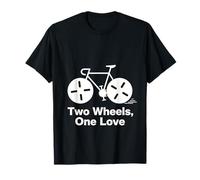 Due Ruote One Love Minimal Bicycle Rider Design Maglietta