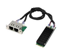 Due schede di espansione Ethernet da 1000 Mbps ottimizzato per la dissipazione del calore Design a risparmio energetico Modulo chiavi B+M Controller di rete ad alta efficienza energetica