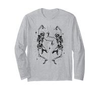 Due scheletri Che Ballano Back To Back Light Burst Stars Maglia a Manica
