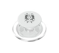 Due scheletri che ballano Back To Back Light Burst Stars PopSockets PopGrip per MagSafe