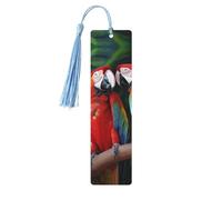 Due segnalibri colorati con nappe, segnalibro in legno per donne e uomini, segnalibro fatto a mano per gli amanti dei libri, segnalibri per pagine di lettura, etichette in legno, ornamenti regalo di