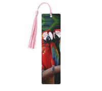 Due segnalibri colorati con nappe, segnalibro in legno per donne e uomini, segnalibro fatto a mano per gli amanti dei libri, segnalibri per pagine di lettura, etichette in legno, ornamenti regalo di