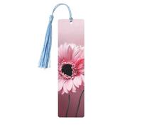 Due segnalibri in legno rosa floreale fai da te in legno segnalibro da appendere etichette in legno con nappe colorate etichette regalo in legno etichette regalo regalo insolito per gli amanti dei