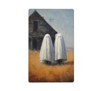 Due simpatici fantasmi vecchia casa abbandonata singola levetta vuota placca da parete copertura interruttore luce decorativa 1 banda per cucina camera bagno dimensioni 11,4 x 7 cm