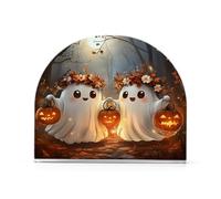 Due simpatici portatovaglioli a forma di fantasma di Halloween per la decorazione della cucina della tavola porta tovaglioli di carta acrilica per sala da pranzo in tessuto accessori per feste