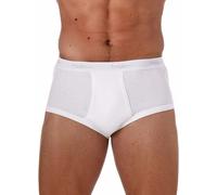 DUE slip Alto uomo Fragi in Cotone Anthony Elastico Esterno a costine bianco