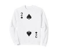 Due Spade Picche Card Poker Vegas Costume Felpa