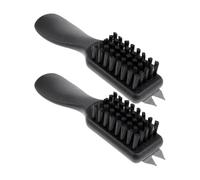 Due spazzole per scarpe da golf, pulitore tacchetti, setole in nylon, punte | Strumento ergonomico in ABS e acciaio inossidabile con manico integrato per una facile rimozione e manutenzione delle