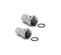 Due spine F SAT per cavo coassiale 3,6 mm Alluminio