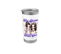Due spose sono meglio di una coppia lesbica Chibi Bicchiere termico in acciaio inox doppia parete