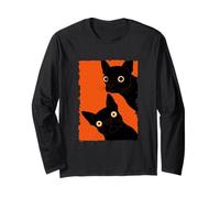 Due Strani Boston Terrier Horror Style Meme Creepy Maglia a Manica
