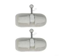 Due supporti per serrature a pagaia con rotazione di 360 gradi per gommoni e kayak, aiuta a mantenere le pagaie in posizione e riduce le gocce d'acqua (grigio)