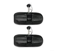 Due supporti per serrature a pagaia con rotazione di 360 gradi per gommoni e kayak, aiuta a mantenere le pagaie in posizione e riduce le gocce d'acqua (nero)