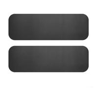 Due tappetini per tapis roulant con cotone espanso e silicone, progettati per attrezzature da ginnastica per ridurre rumore e vibrazioni e prevenire danni al pavimento con presa stabile (nero)