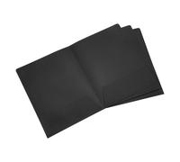 Due Tasche Cartelle 3pz A4 Lettera File Portfolio Nero