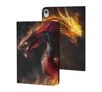 Due teste di drago in Fire custodia compatibile per iPad Mini6 (8,3 pollici) Tablet casi stand cover protettiva con Sleep/Wake