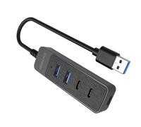 Due Tipo C E USB3.0 Hub Porta USB2.0 Expander 5Gbps Trasferimento Dati Per Periferiche Simultanea Connessione Dispositivo Espandibile Hub USB Per Tablet/Telefono