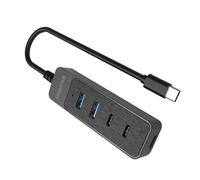 Due Tipo C E USB3.0 Hub Porta USB2.0 Expander 5Gbps Trasferimento Dati Per Periferiche Simultanea Connessione Dispositivo Espandibile Hub USB Per Tablet/Telefono