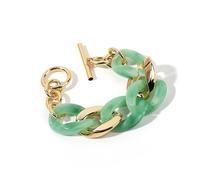 Due toni handchain caramelle resina colorata bangel moda braccialetto moda gioielli regalo per le donne accessorio inverno festa gioielli per le donne, Taglia unica, come descritto