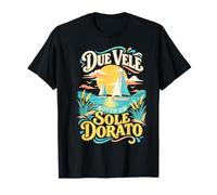 Due Vele sotto Un Sole Dorato Maglietta