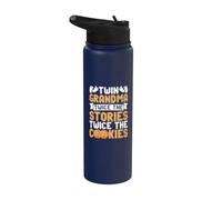 Due volte le storie due volte i biscotti nonna gemella Stainless Steel Insulated Water Bottle