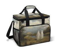 Due White Ghosts Hill River Classic Camping Cooler Bag Isolato Spiaggia Refrigeratori Portatile A Prova di Perdite Borse con Tracolla
