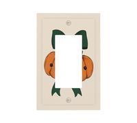 Due zucche verdi Coquette nastro luce interruttore parete piastra frontale copertura singolo bilanciere 1 banda decoratore presa coperture per la casa cucina camera bagno Decor