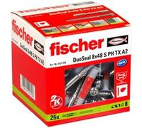 Dadi e viti Fischer DuoSeal 557728 S A2 Impermeabili Ø 8 x 48 mm