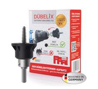 Dübelix Inserto per la Rimozione dei Tasselli, Rimuove Senza Residui o Danni alla Parete! Adatto per Qualsiasi Avvitatore a Batteria Comune. Si Applica Facilmente