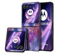 DUEDUE Custodia per Motorola Razr Plus 2023, custodia per Moto Razr 40 Ultra che si illumina al buio nebulosa spazio, sottile, cover rigida in policarbonato antiurto custodia protettiva per Moto Razr
