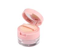 Duehut 1 pz di plastica sciolto polvere vaso polvere trucco caso capacità 5g senza perdite riutilizzabile scatola di polvere di plastica circolare conveniente flip mini scatola di polvere