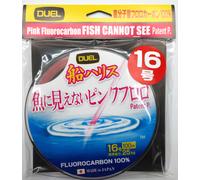 DUEL FISH CANNOT SEE FILO DA PESCA FLUORCARBON PINK 100 MT MADE IN JAPAN