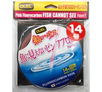 DUEL FISH CANNOT SEE FILO DA PESCA FLUORCARBON PINK 100 MT MADE IN JAPAN