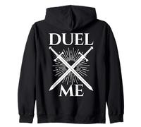 Duel Me Sword Fighting Cavaliere Medievale Europeo Felpa con Cappuccio