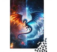Duello Draghi Puzzle 1000 Pezzi Universo Fantastico Gioco di Puzzle 1000 Pezzi Carta Puzzle per Famiglia Relax 70x50cm/1000pcs