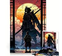 Duello tra samurai al tramonto, puzzle da 1000 pezzi per ragazzi, gioco di logica, divertimento in casa, bordo premium, regalo memorabile (38x52cm)