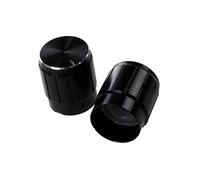 Duendhd 10 pezzi nero metallo 6 mm rotella albero inserto Dia. Pulsanti di controllo del potenziometro