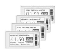 Duendhd 2,1 cartellino del prezzo elettronico TFT display scrittura disordinata Bluetooth collegamento gestione per Android APP 4 pezzi