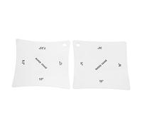 Duendhd 2pcs tastiera per chitarra tastiera dado per calibro raggio misura strumento in acciaio inossidabile