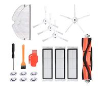 Duendhd 4 spazzole laterali + 1 a rullo + 3 filtri a rete + 2 panni per mocio + 6 elementi filtranti Pad per aspirapolvere robot S6 S5 E35 E2