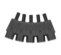 Duendhd 5PCS IEC 320 C13 Adattatore Spina Femmina 3pin Presa Rewirable Connettore