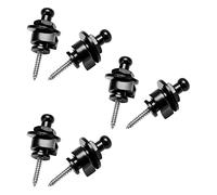 Duendhd 6Pcs Cinghia di Chitarra Blocco Pin Peg Pulsanti Skidproof Straplock Parti di Chitarra