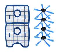 Duendhd Aspirapolvere per la pulizia 2 filtri + 4 bustine rotonde per robot FC8820 FC8810 FC8066