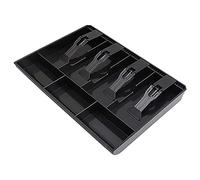 Duendhd Cassetto Registratore di Cassa - Sostituzione Vassoio Denaro Contante Vassoio per L'Inserimento Registratore di Cassa 4 Banconote/3 Monete, 12,6 X 9,6 X 1,4 Pollici