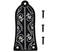 Duendhd Chitarra Truss Rod Cover GR34 Truss Rod Shape Case per Chitarra Elettrica (Nero)
